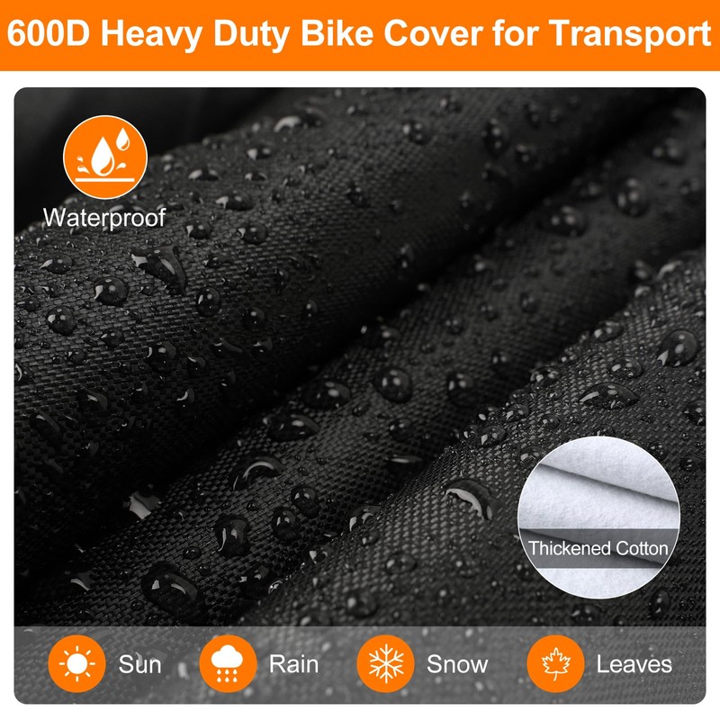 Bike Cover for 2 Bikes on Rack Bicycle Cover for