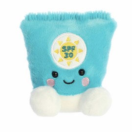 Aurora® Adorable Palm Pals™ Clara Sunscreen™ Stuffed Animal - Fun Collectible Plush for Kids and Adult Collectors - Perfect for Decorating Rooms and Birthday Gifts - Blue 5 Inches