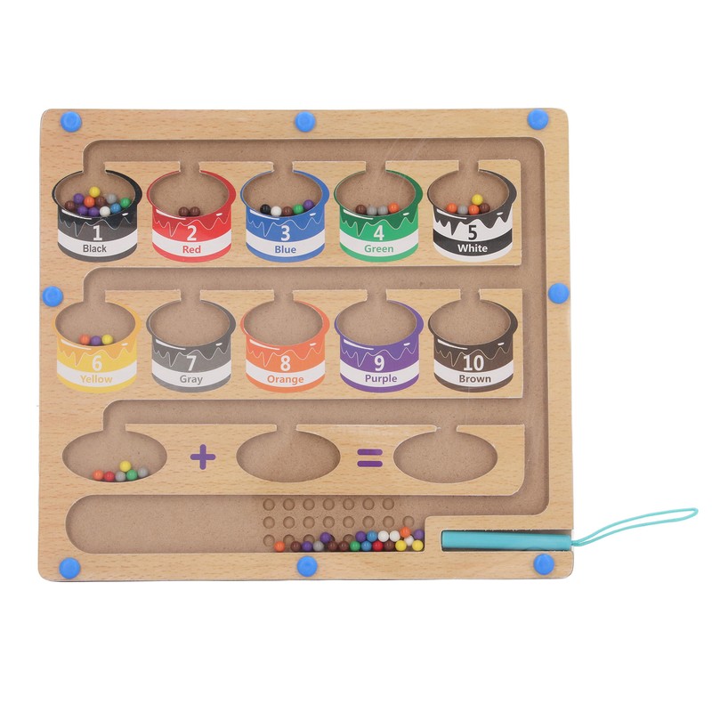 2 in 1 Magnetic Color and Number Maze Early Educational