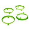 LST 4 x Centring Rings Distance Rings Light Green for