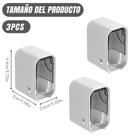 AGTOWM Porta Cepillo de Dientes para Baño Pared - 3 Piezas con Ventilación, Funda Impermeable, Sin Perforación, Protector y Organizador de Cepillos de Dientes para Baño y Dormitorio
