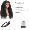 Headband Wig Human Hair Kinky Curly 20 inch None Lace