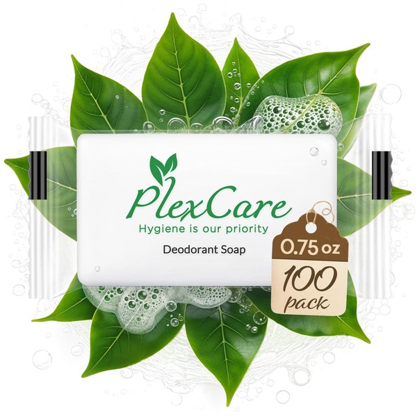 PLEXCARE (100 Pack) Pleasant Scent 0.75 oz Bar Soap, Hotel