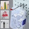 LEONTOOL 50 Pack Pegboard Accessories Organizer Kit 4 Inch Pegboard