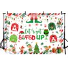 AIBIIN 7x5ft Let's Get Elfed Up Backdrop Winter Christmas Merry