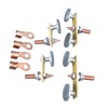 Leapiture 4Pcs Magnetic Welding Holder Suction Grounding Magnet Head Copper