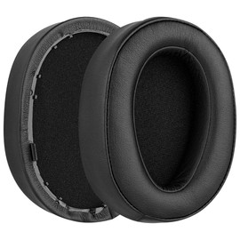 Geekria QuickFit Replacement Ear Pads for Sony MDR-100A/100AAP/H600A WH-H900N Headphones Ear Cushions, Repair Parts (Black)
