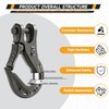 Winch Hook 3/8'' Max 35,000 Lbs, Forged Steel Winch Hook