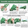 Nuanchu 4 Pcs Wedge Downspout Screen Gutter Guard Downspout Filter
