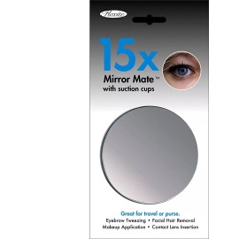 Floxite 15X Mirror Mate with Suction Cups, 3x3x3