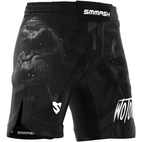 SMMASH Shorts de MMA Pantalon de Sport Court pour Homme UFC Boxe Thaï Kick Boxe Muay Thaï Kickboxing Pantalon D'entraînement Respirant Léger