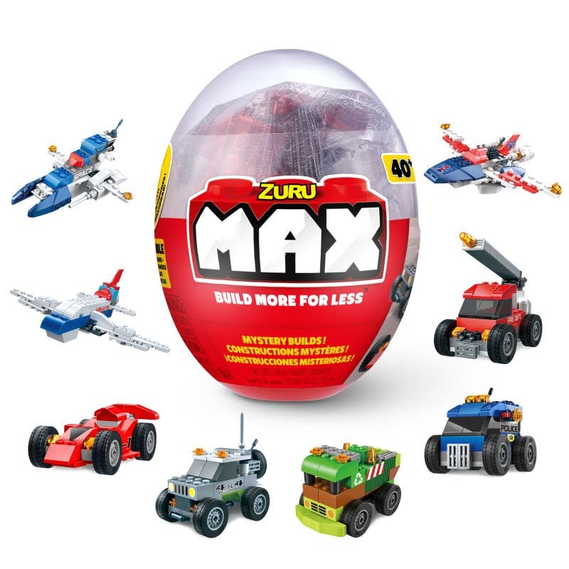 Max Build More Mystery Egg Capsule (4 Pack) Compatible with