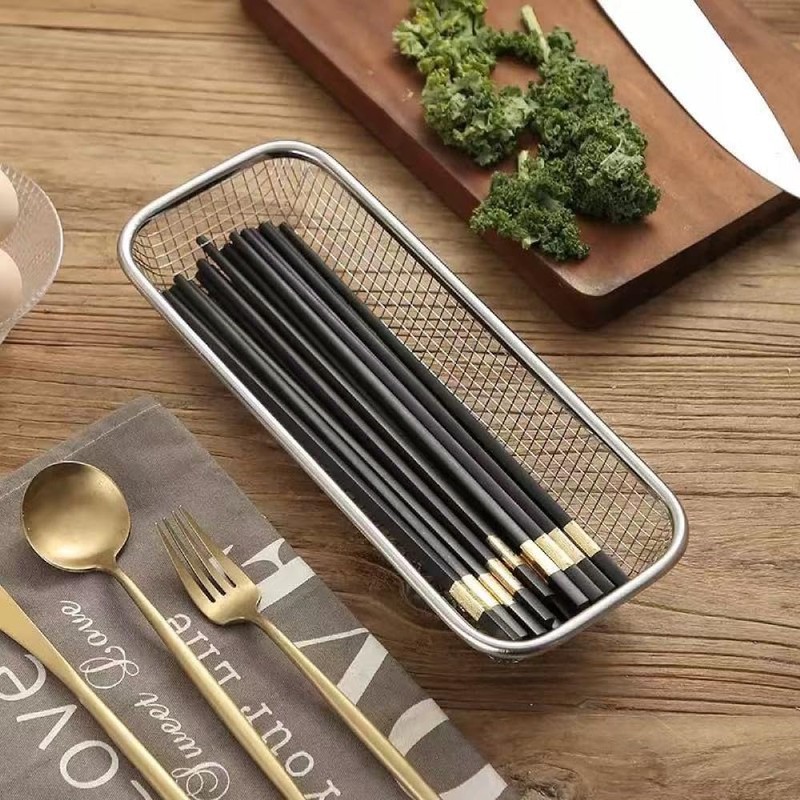 TONSNY Stainless Steel Dishwasher Silverware Basket Utensil Drying Rack Drawer