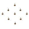 Comet Busters Beautiful Golden Bindi with Diamond Indian Bindis for