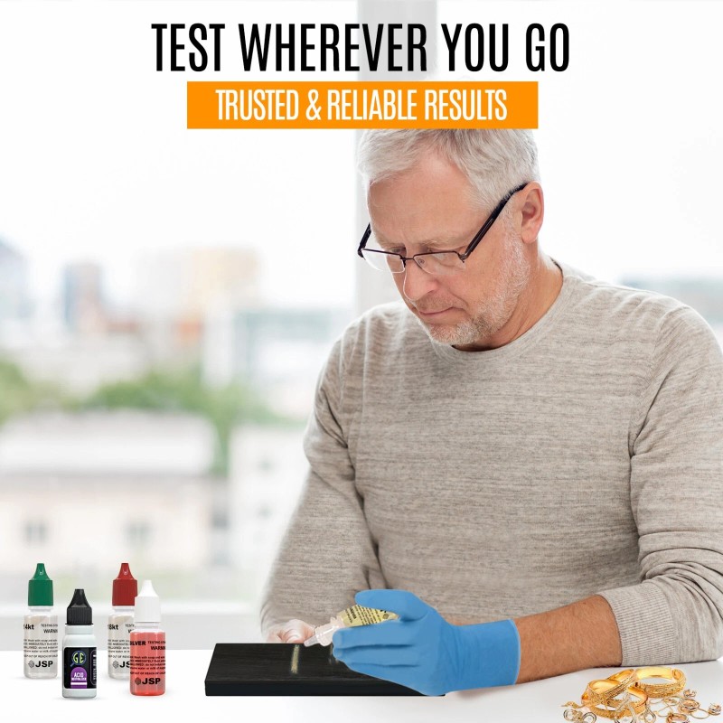 JSP Silver Sterling Jewelry Testing Test Acid Solution Coins Bar
