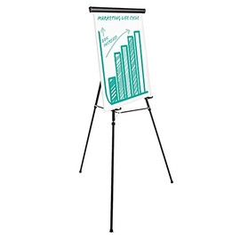 Universal 43034 Heavy Duty Presentation Easel, 69-Inch Maximum Height, Metal, Black