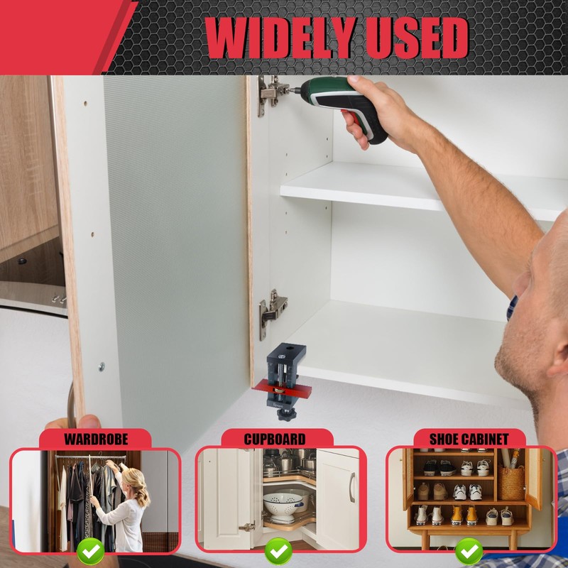 Cabinet Door Mounting Jig – Adjustable Cabinet Door Installation Positioner