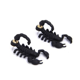 MALOYANVE 3D Scorpion Animal Stud Earrings Double Sided Polymer Clay Earrings for Women (Scorpion)