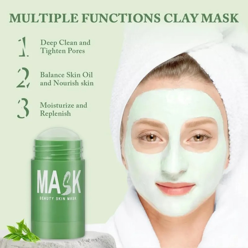 Mascarilla Limpiadora En Barra 2 Pc Té Verde