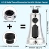 Hygie Rinse Pull Down Kitchen Faucet Head Replacement 3 Function