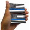 Riley Express 2x ALUMINUM Thin Blue Line Decal Sticker Car,