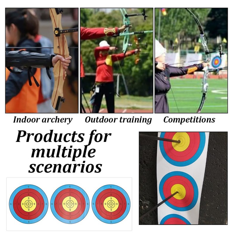 NBEADS Targets Paper, Archery Target Practice Accessories, 3 Spot Archery