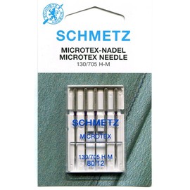 Schmetz MICROTEX Needle Range (Packs of 5) - Various Sizes (80/12 (Standard))