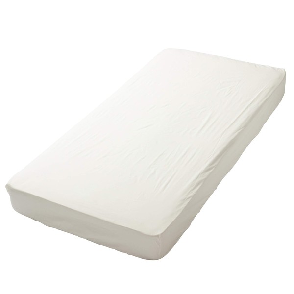 nishikawa PK00800054W Fitted Sheet, Single, Antibacterial, Lasting Effect, Inhibits Bacterial Growth, Medic Pure Made in Japan, White
