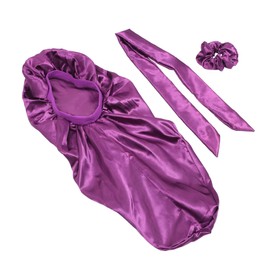 FOMIYES Silk Hair Bonnet Sleep Hat Long Women for Hair Care Silk Bonnet for Sleeping