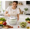 Manual Salad Spinner for Washing & Drying Vegetables – Compact