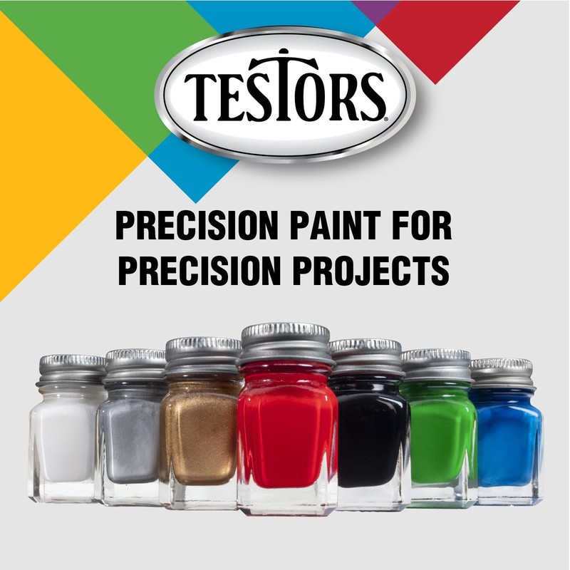 Testors 1150TT Enamel Paint, 0.25 Oz, Flat Red