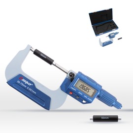 Dasqua Precision Professional 2-3'' Digital Outside Micrometer with Carbide Tip Measuring Tool Metric/inch Conversion