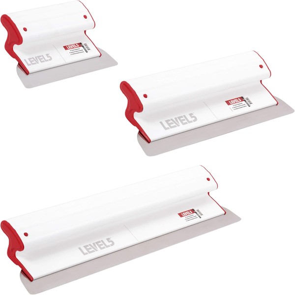 LEVEL5 Drywall Composite Skimming Blade Set | 10, 16 &