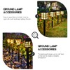 Happyyami 10pcs Led Garden Lamp Stakes, Plastic Solar Light Spikes