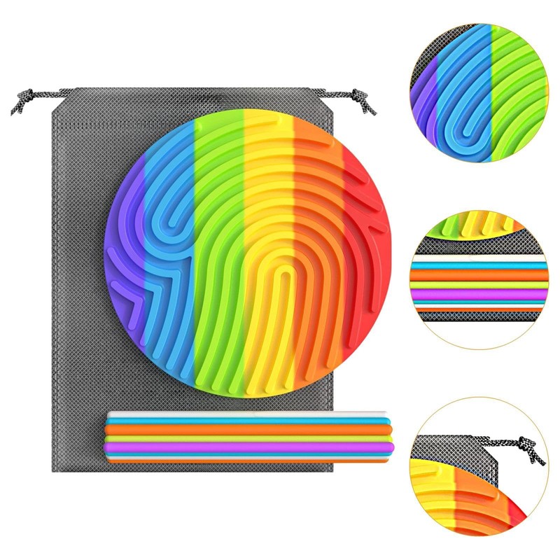 Fenteer Multicolor Sensory Board for Fidgeting And Travel Use in