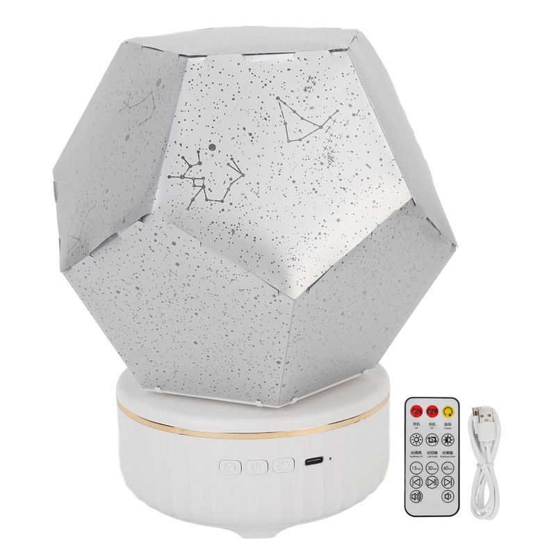 LED Projector Lamp 3 Color Multifunctional Dimmable Rotatable Rechargeable LED