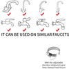 Plastic Sink Faucet Shower Head with Hose Shampoo Sprayer for