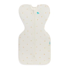 Love to Dream Swaddle UP, Silky-Lux 1.0 TOG, Luxurious 100% Viscose from Bamboo, Allow Baby to Sleep in Their Preferred Arms Up Position, Snug Fit Calms Moro Reflex, 5-8.5 lbs, Cream Lemons