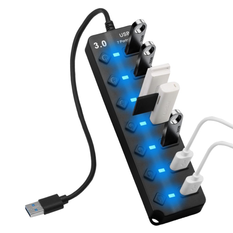 USB Hub with 7 Ports