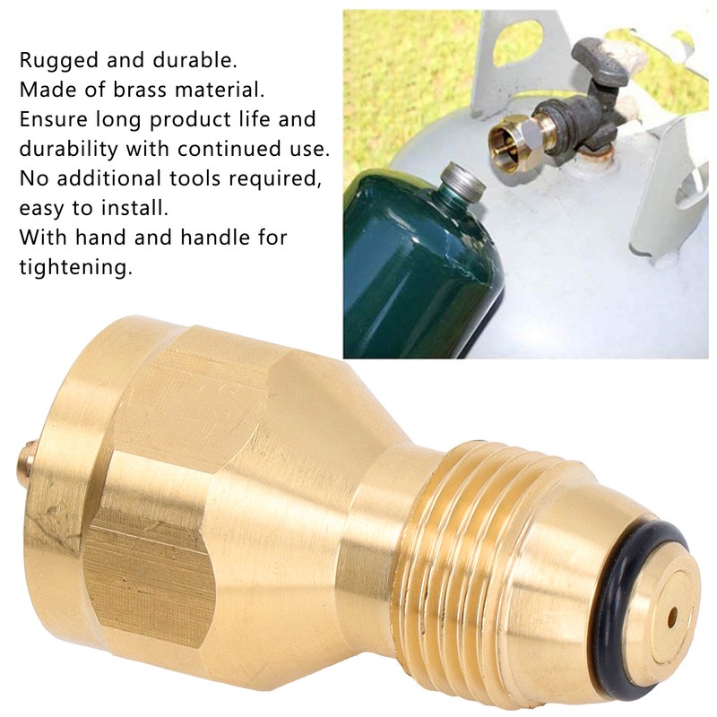 Propane Tank Refill Adapter 1LB Solid Brass Universal Mini for