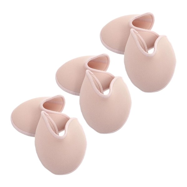 KOMBIUDA 3 Pairs Knitted Ballet Pointe Shoe Pads Soft Breathable
