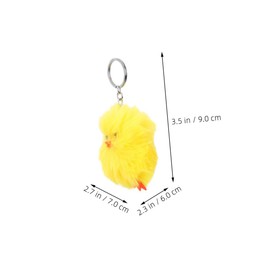 BESPORTBLE Cute Fluffy Chicken Keychain for Women Adorable Backpack Charm Handbag Accessory Fun and Versatile Plush Pendant Great present for All Ages