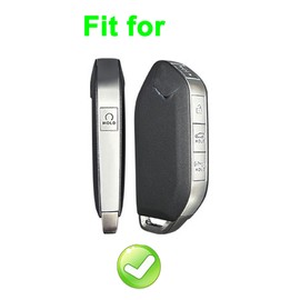 Key Fob Cover Case for Kia Telluride, Sorento, K5 GT-Line Keyless Entry Remote Case Holder ABS Carbon Fiber Pattern (5 Button)