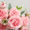 3 Bunches 5 Heads Artificial Persian Roses Wedding Hand Tied