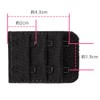 Emefeel Bra Extension Hooks, Size Adjustment, Extension Hooks, 2 Rows