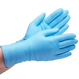 [ミドリ安全] ニトリル 手袋 作業用 ニトリルゴム 柔らかい 滑り止め ベルテ750K レギュラー 粉なし ブルー S 100枚入