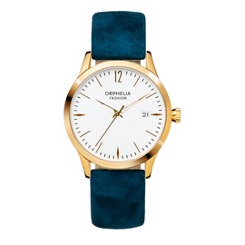 Orphelia Fashion Women's Watch Suede, blue/white - Suede