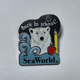 Rare SeaWorld Back to School Polar Bear Pin – Limited Edition 1200 VERY RARE