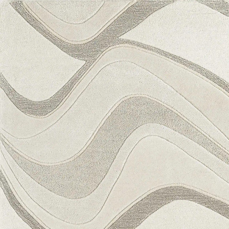 Homeroots 2' X 4' Ivory And Gray Wool Abstract Hand