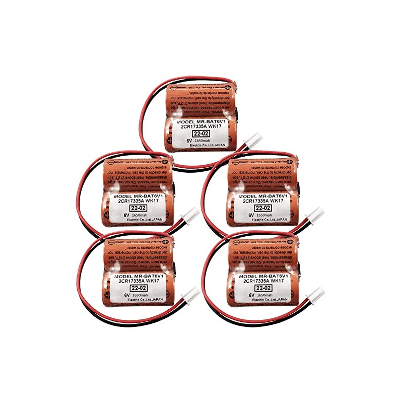 (5-Pieces) MR-BAT6V1 2CR17335A WK17 6V 1650mAh Lithium Battery for M80